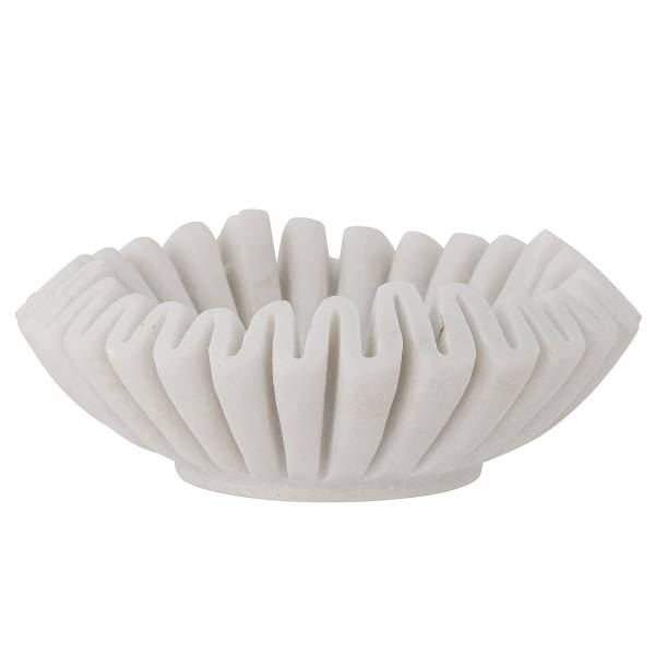 Schale Harmonia - Weiß - Marmor - 6 x 18 x 18 cm