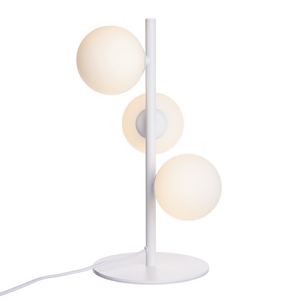 Tischleuchte VETLE - Milchglas / Eisen - 3-flammig