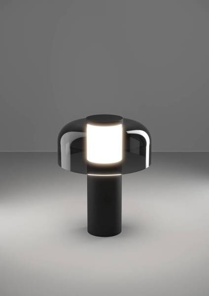 LED-Tischleuchte Ponente - Stahl / Kunststoff - 1-flammig - Schwarz