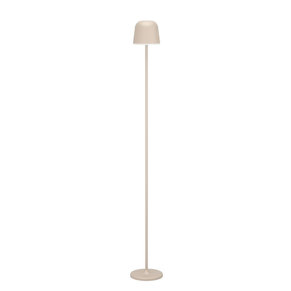 LED-Stehleuchte Mannera - Stahl / Kunststoff - 1-flammig - Sand / Weiß