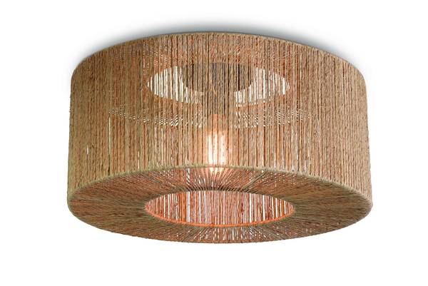 Deckenleuchte Iguazu Typ A - Beige - Jute - 50 x 22 x 50 cm