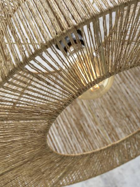 Deckenleuchte Iguazu Typ A - Beige - Jute - 50 x 22 x 50 cm