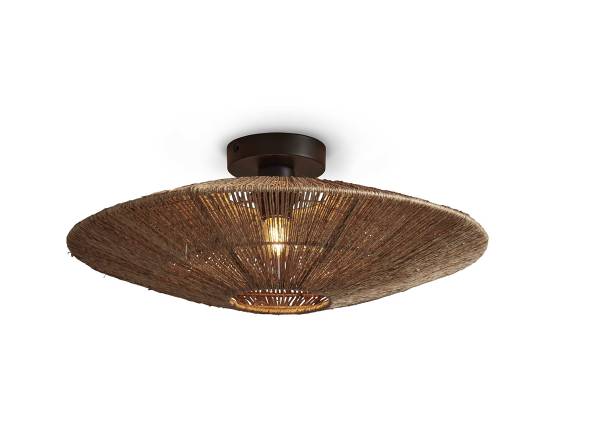 Deckenleuchte Iguazu Typ B - Beige - Eisen - Jute - 55 x 14 x 55 cm