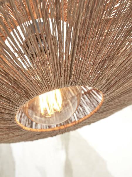 Deckenleuchte Iguazu Typ B - Beige - Eisen - Jute - 55 x 14 x 55 cm