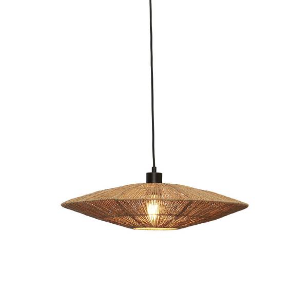 Pendelleuchte Iguazu Typ A - Rattan - 1-flammig - Beige
