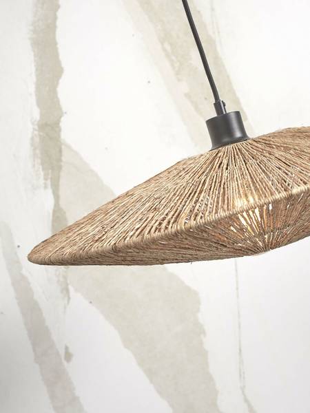 Pendelleuchte Iguazu Typ A - Rattan - 1-flammig - Beige