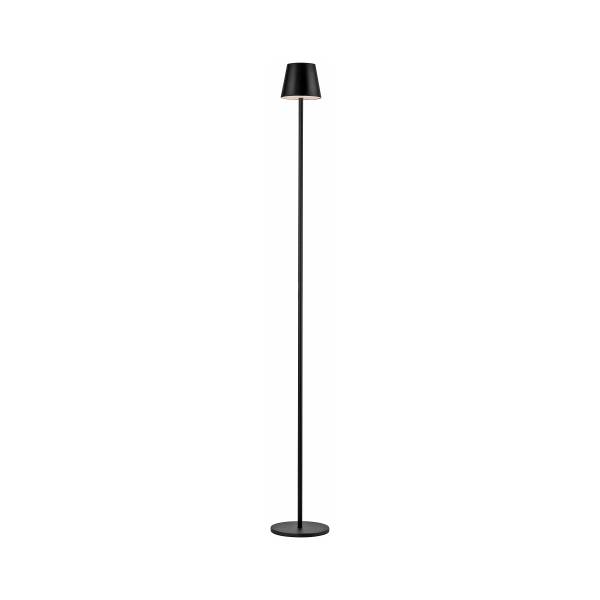 LED-Stehleuchte Euria - Eisen - 1-flammig - Schwarz