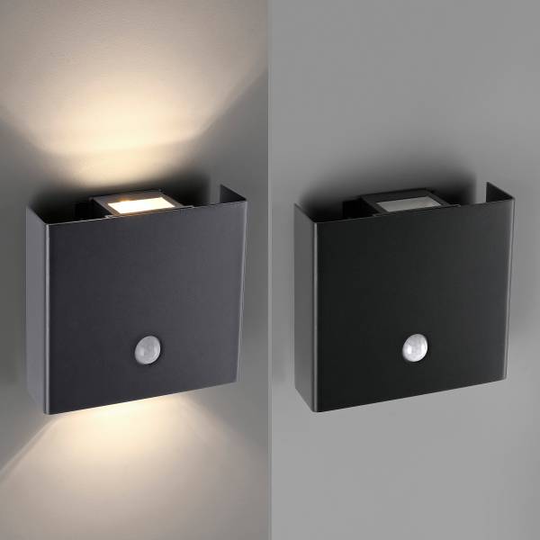 LED-Wandleuchte Amin - Aluminium - 2-flammig