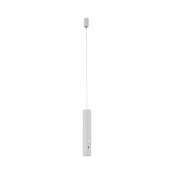 LED-Pendelleuchte Attach - Polycarbonat - 1-flammig - Weiß
