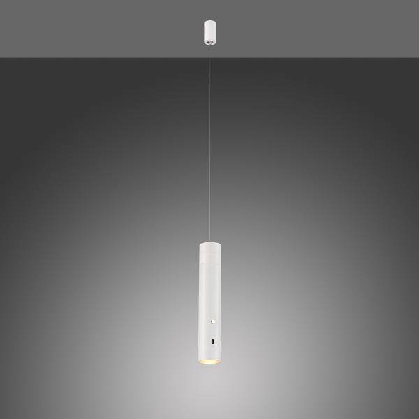 LED-Pendelleuchte Attach - Polycarbonat - 1-flammig - Weiß
