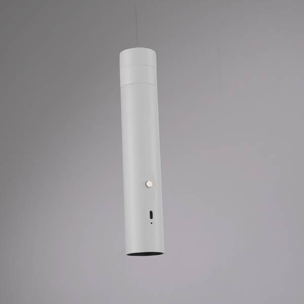 LED-Pendelleuchte Attach - Polycarbonat - 1-flammig - Weiß