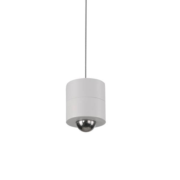 LED-Pendelleuchte Attach - Polycarbonat - 1-flammig - Weiß
