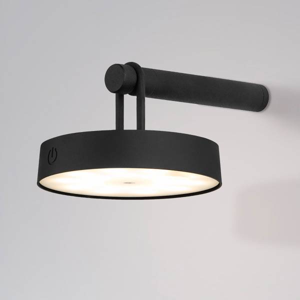 LED-Wandleuchte Arma - Eisen - 1-flammig - Schwarz