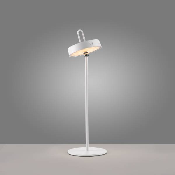 LED-Tischleuchte Amag - Eisen - 1-flammig - Weiß