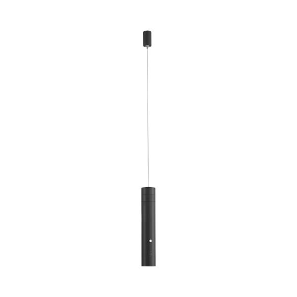 LED-Pendelleuchte Attach - Polycarbonat - 1-flammig - Schwarz