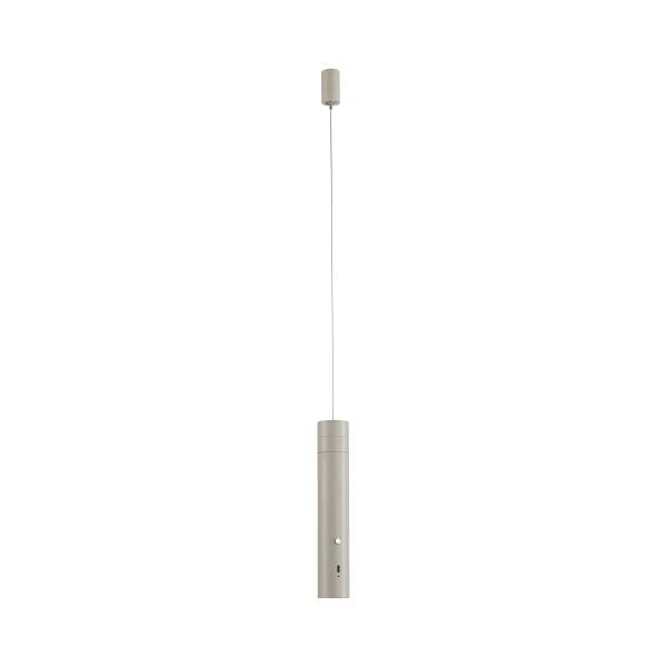 LED-Pendelleuchte Attach - Polycarbonat - 1-flammig - Grau