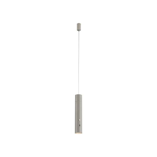 LED-Pendelleuchte Attach - Polycarbonat - 1-flammig - Grau