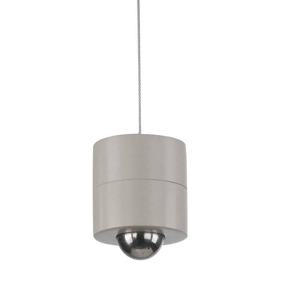 LED-Pendelleuchte Attach - Polycarbonat - 1-flammig - Grau