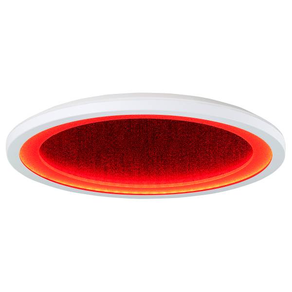 LED-Deckenleuchte Tanida - Kunststoff - 1-flammig - Weiß - Durchmesser: 30 cm - RGB / Multicolor - Warmweiß - Kaltweiß