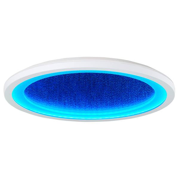 LED-Deckenleuchte Tanida - Kunststoff - 1-flammig - Weiß - Durchmesser: 30 cm - RGB / Multicolor - Warmweiß - Kaltweiß