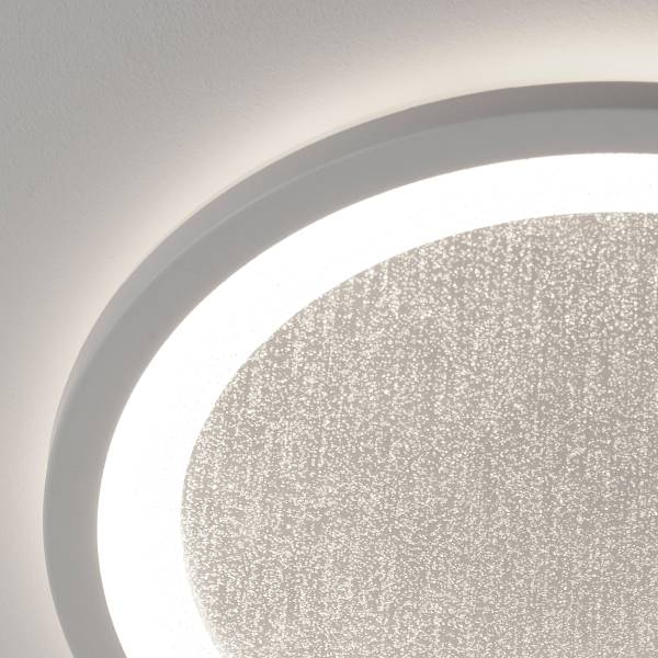 LED-Deckenleuchte Tanida - Kunststoff - 1-flammig - Weiß - Durchmesser: 30 cm - RGB / Multicolor - Warmweiß - Kaltweiß