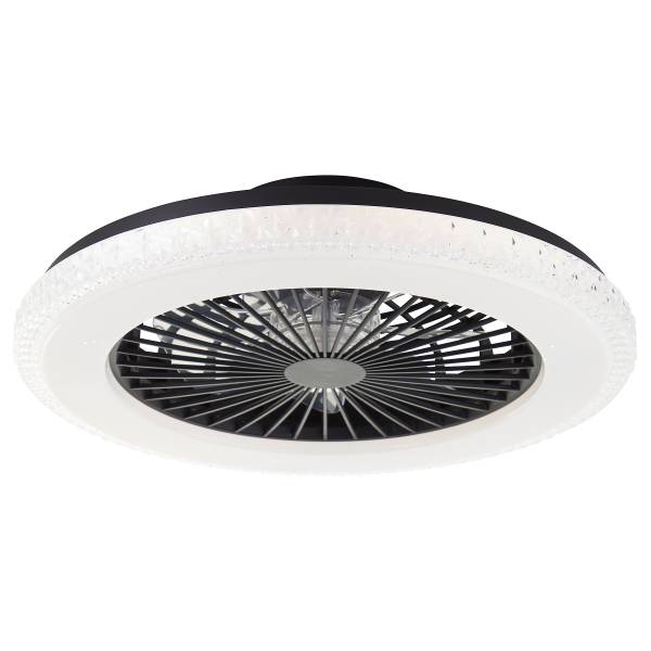 LED-Deckenleuchte Badria RGB - Eisen / Kunststoff - Schwarz - 1-flammig