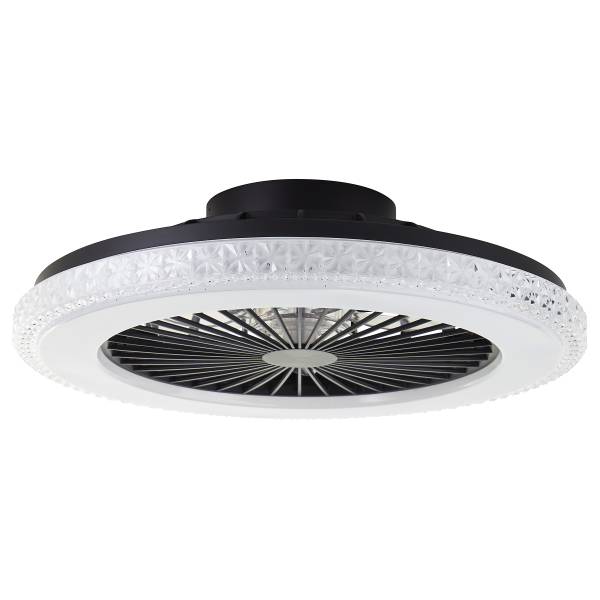 LED-Deckenleuchte Badria RGB - Eisen / Kunststoff - Schwarz - 1-flammig