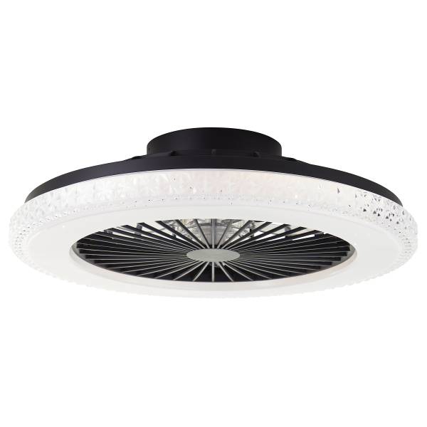 LED-Deckenleuchte Badria RGB - Eisen / Kunststoff - Schwarz - 1-flammig