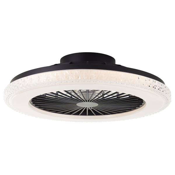 LED-Deckenleuchte Badria RGB - Eisen / Kunststoff - Schwarz - 1-flammig