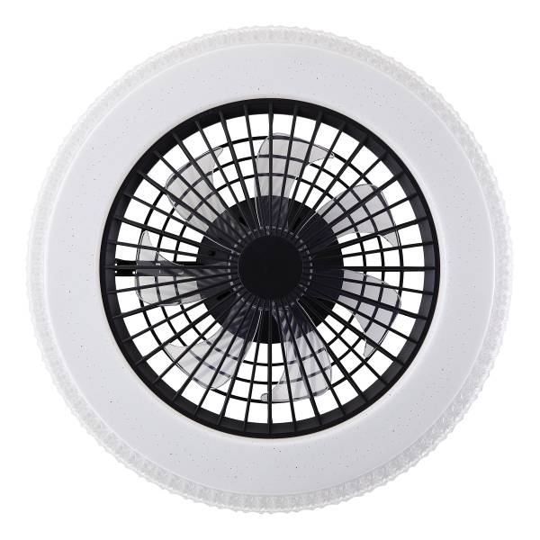 LED-Deckenleuchte Badria RGB - Eisen / Kunststoff - Schwarz - 1-flammig