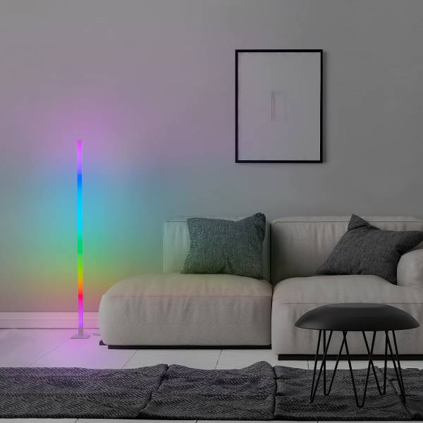 LED-Stehleuchte Neele - Kunststoff - 1-flammig - Weiß