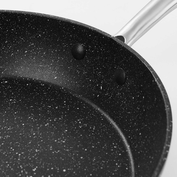Pfanne SALSA 4er-Set - Aluminium / Edelstahl - Schwarz