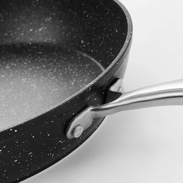 Pfanne SALSA 4er-Set - Aluminium / Edelstahl - Schwarz