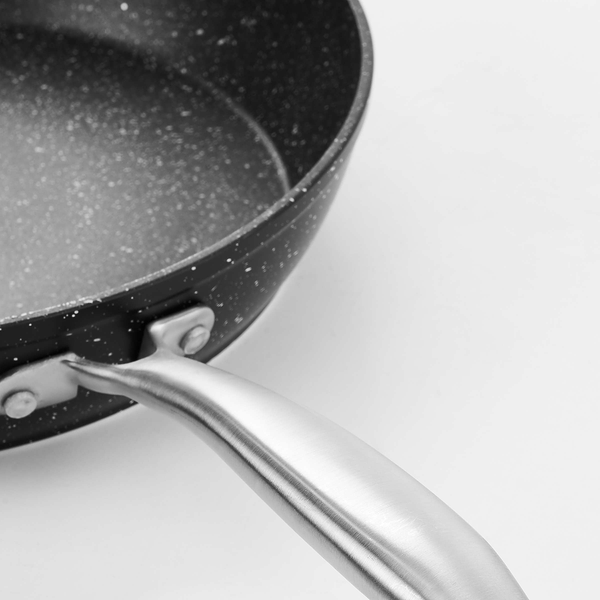 Pfanne SALSA 4er-Set - Aluminium / Edelstahl - Schwarz