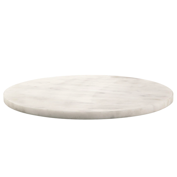 Marmorplatte MARBLE 2er-Set - Marmor - Weiß