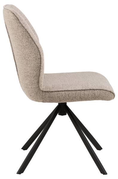 Polsterstuhl MORINI 2er-Set - Bouclé Stoff Moena: Beige