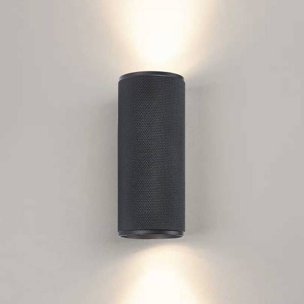 Wandleuchte Marty Typ B - Aluminium - Schwarz - Flammenanzahl: 2