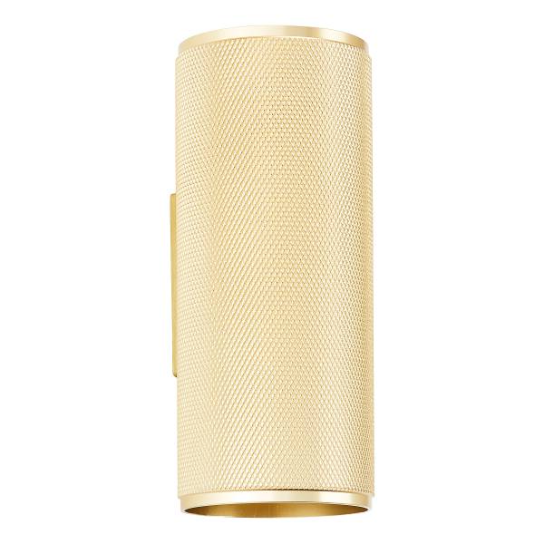 Wandleuchte Marty Typ B - Aluminium - Schwarz / Gold - Flammenanzahl: 2