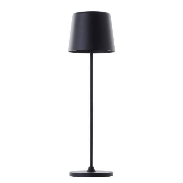LED-Tischleuchte Kaami - Eisen / Kunststoff - 1-flammig - Schwarz - 1er Set