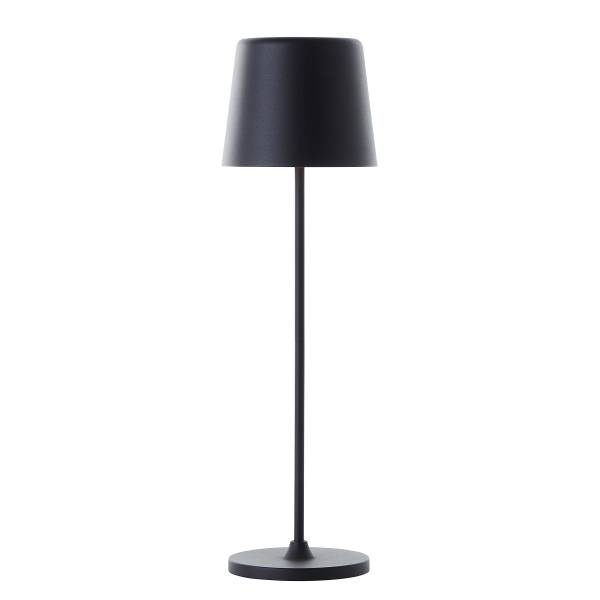 LED-Tischleuchte Kaami - Eisen / Kunststoff - 1-flammig - Schwarz - 1er Set