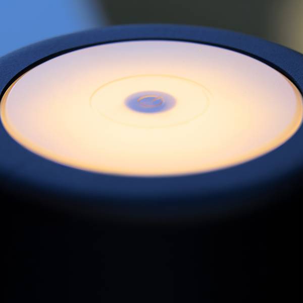 LED-Tischleuchte Kaami - Eisen / Kunststoff - 1-flammig - Schwarz - 1er Set