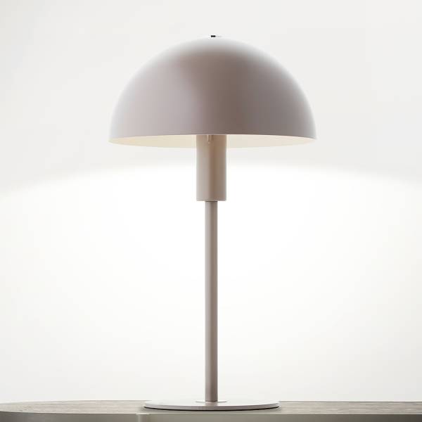 Tischleuchte Lillian - Eisen - 1-flammig - Taupe