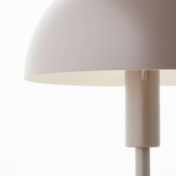 Tischleuchte Lillian - Eisen - 1-flammig - Taupe