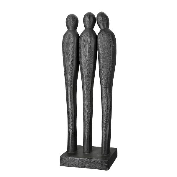 Skulptur 3 People - Schwarz - Mango