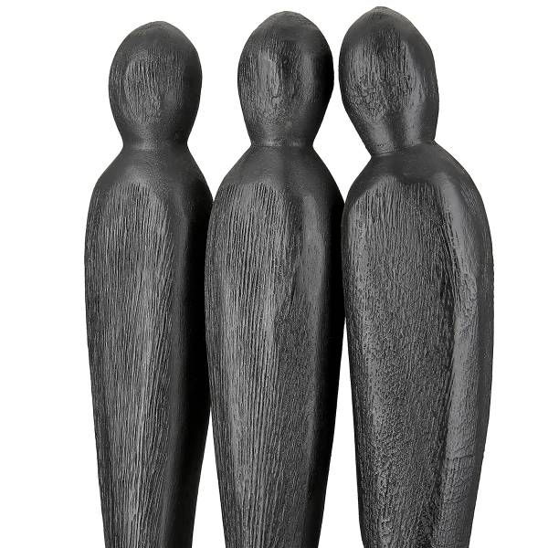 Skulptur 3 People - Schwarz - Mango