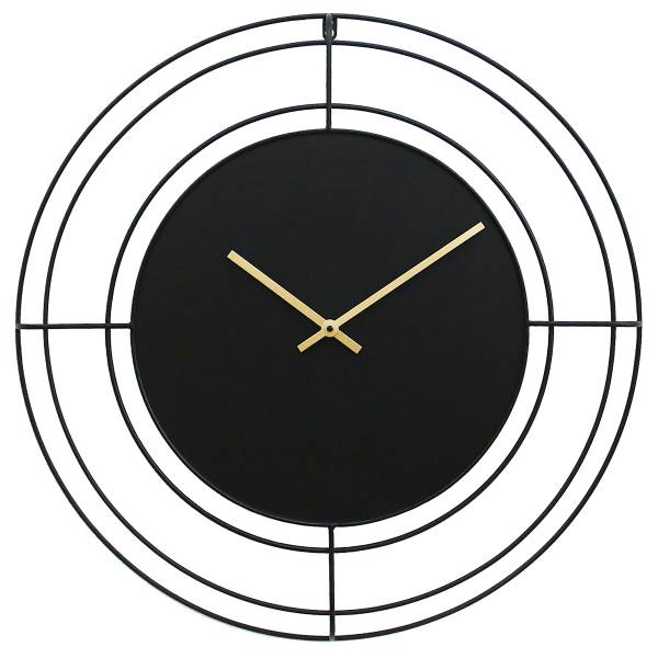 Wanduhr Bonticou - Metall - Schwarz
