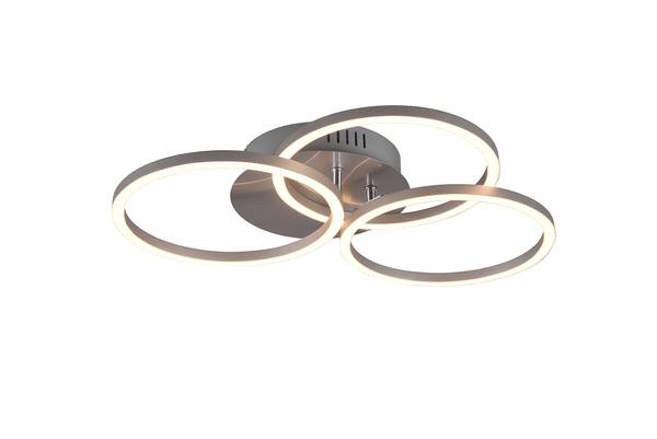 LED-Deckenleuchte Circle - Eisen - 1-flammig - Silber