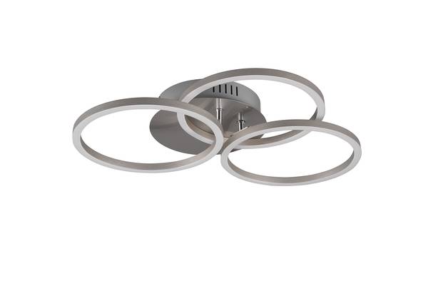 LED-Deckenleuchte Circle - Eisen - 1-flammig - Silber