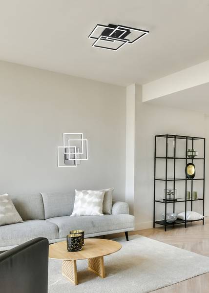 LED-Deckenleuchte Mobile - Eisen - 1-flammig - Schwarz