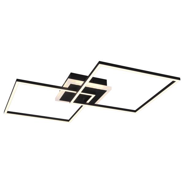 LED-Deckenleuchte Arribo - Eisen - Schwarz - 1-flammig